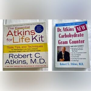New! Atkins 100 Recipes 120 Menu Essential Life Kit Carb Counter CD Pocket Book